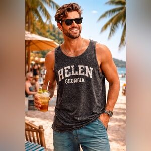 Helen Georgia Men's Black Tank Top
